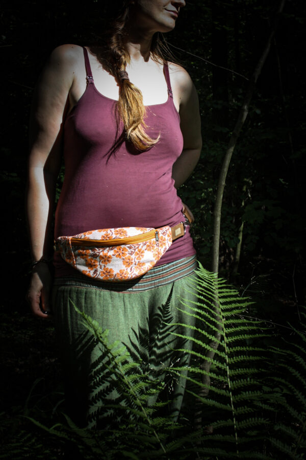 Nerka mini- żakardowa jesienna łączka