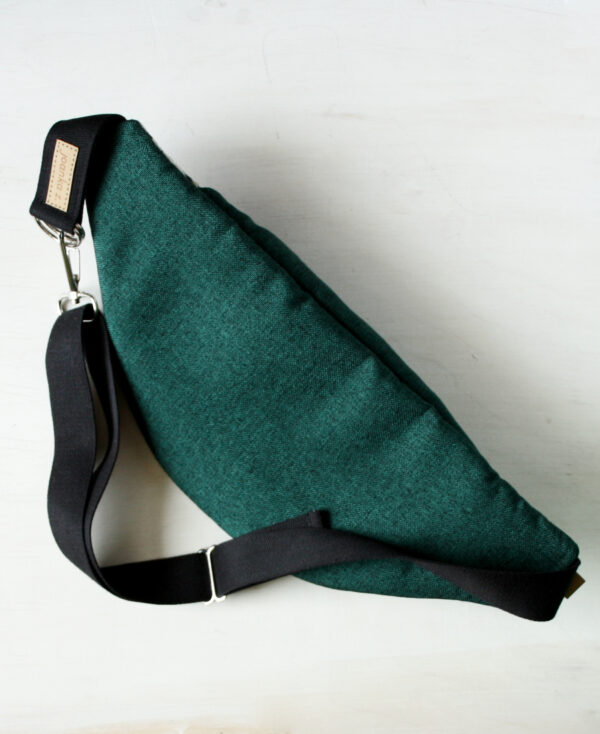 Nerka standard - hortensje (granat - butelkowa zieleń)