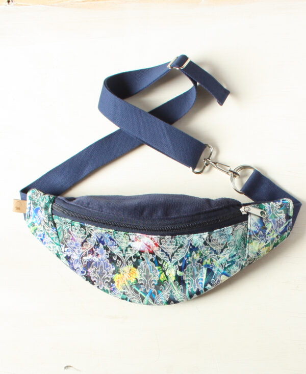 Nerka mini - turkusowa łączka z granatem