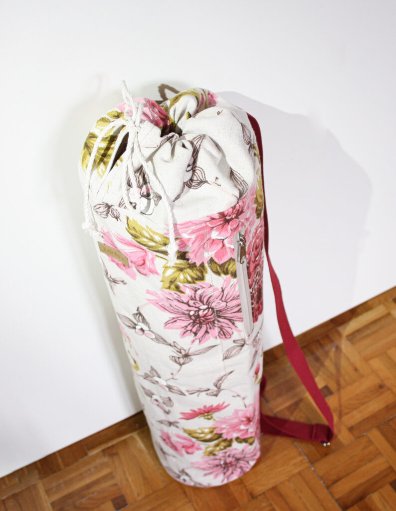 Torba na matę do jogi/ćwiczeń - bukiet vintage